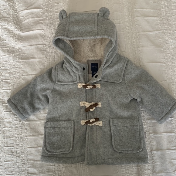 Baby Gap Gray Duffle Coat - Picture 6 of 7